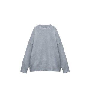 ZARA BASIC KNIT SWEATER BLUE SIZE M | 9598/211